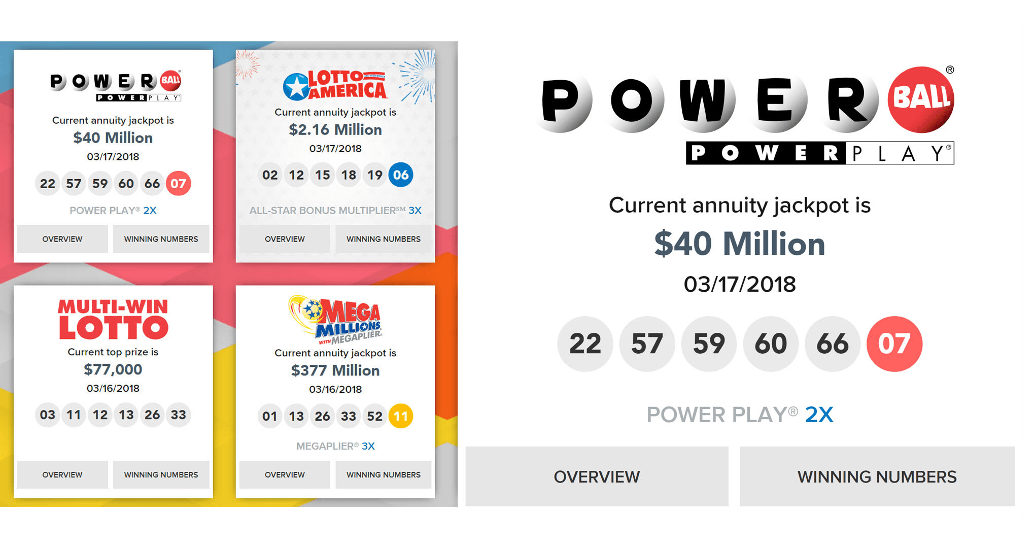 Delaware Lottery drawing games