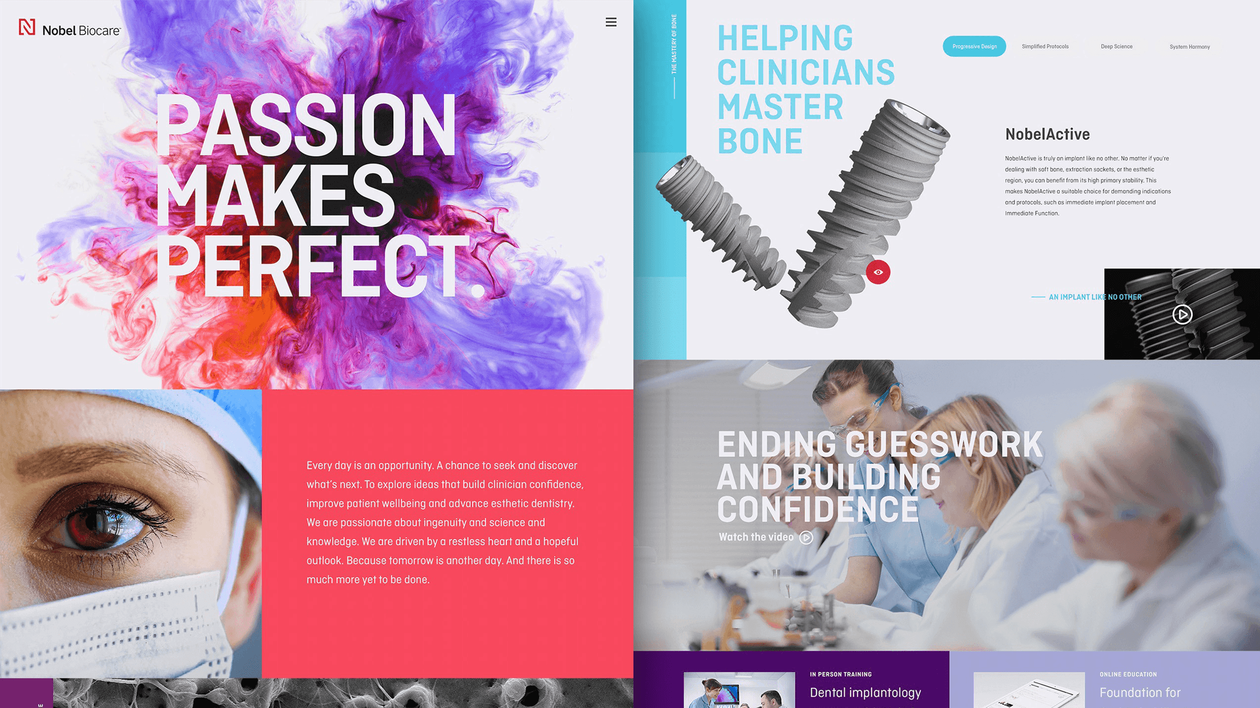 Nobel Biocare website views